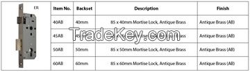 Euro Mortise Lock 8500 - Lock Case (Lock Body)