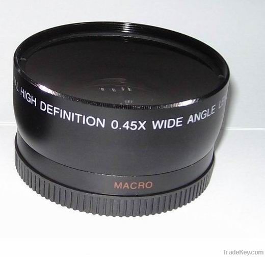 High Definition 58mm 0.45x Camera Lenses With tele lenses