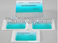 Polyester Suture with Needle