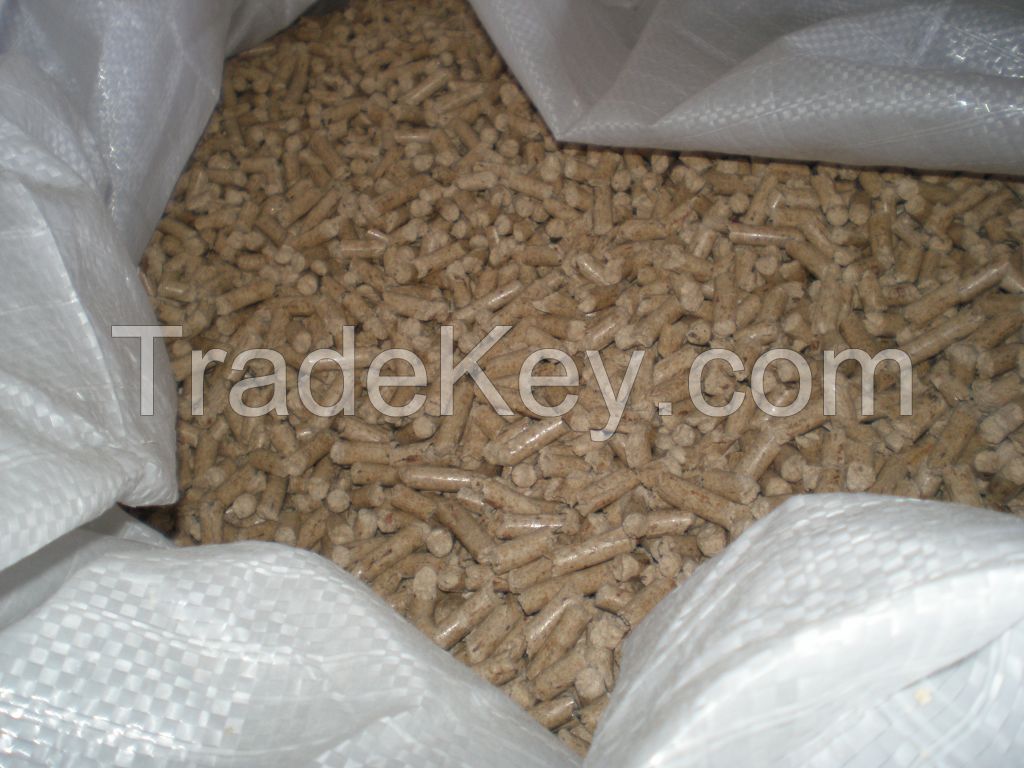 pellets of sawdust