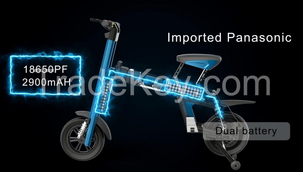 2 wheel electric scooter 36v 250w electric bike electric folding bike