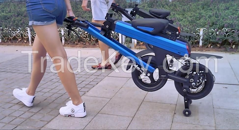 Fashion e-bicycle electric folding dirt bike for short distance