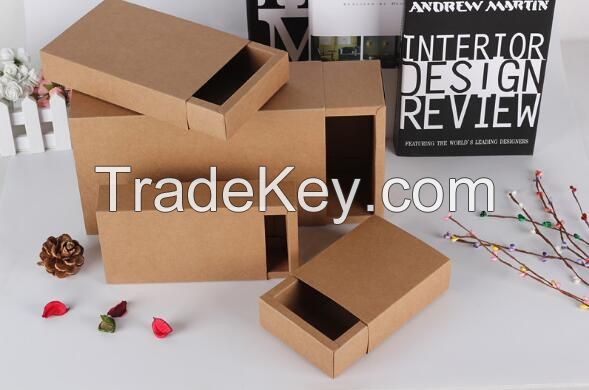 high quality printed packaging drawer style paper boxes