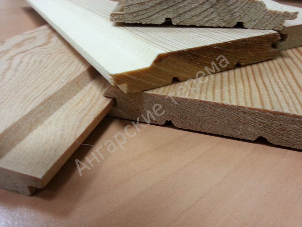 Siberian larch Lining (siding, cladding) differnent profiles, direct sale from manufacturer