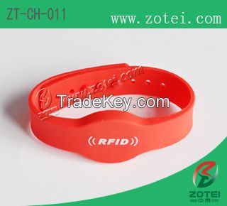 Concave-convex Button RFID Silicone Wristband