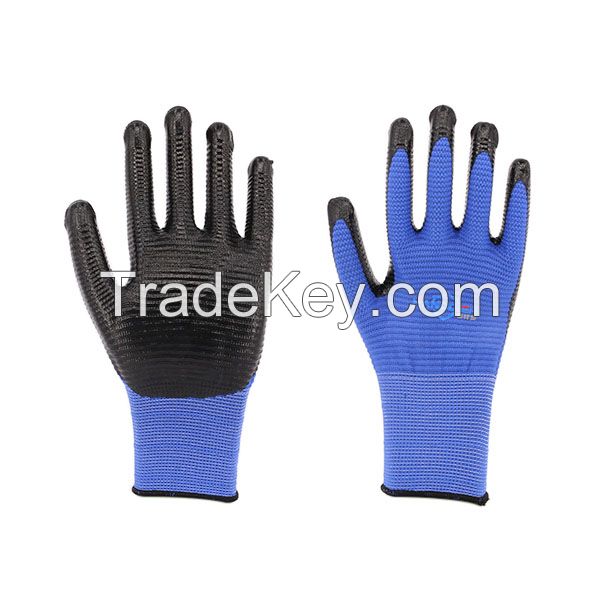 U3 nitrile coated glove wave finish