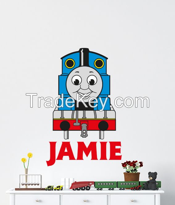Personalised Thomas The Tank Engine Name Wall Decal Sticker