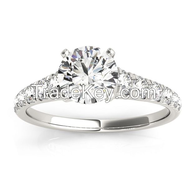 ÃÂ¢Ã¯Â¿Â½Ã¯Â¿Â½Transcendent Brilliance 14k White Gold Graduate 1 1/4 TDW Diamond Engagement Ring