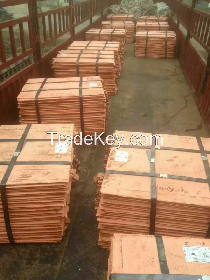 Electrolytic  Copper Cathode for sale /High Grade 99.99%   Copper Sheet      Copper Cathode Grade A