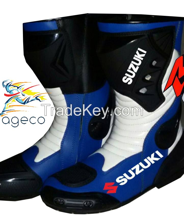  Motorbike Leather Shoes Motorcycle Racing leather boots