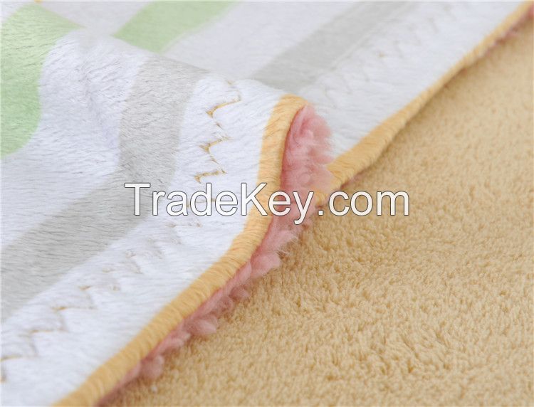 High quality embroidered throw blanket