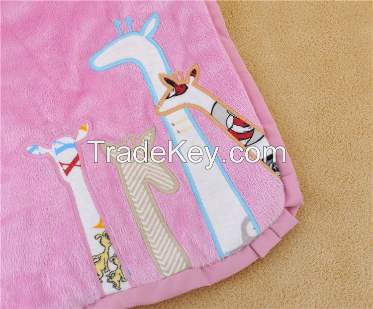 Wholesale super soft printed throw blanket