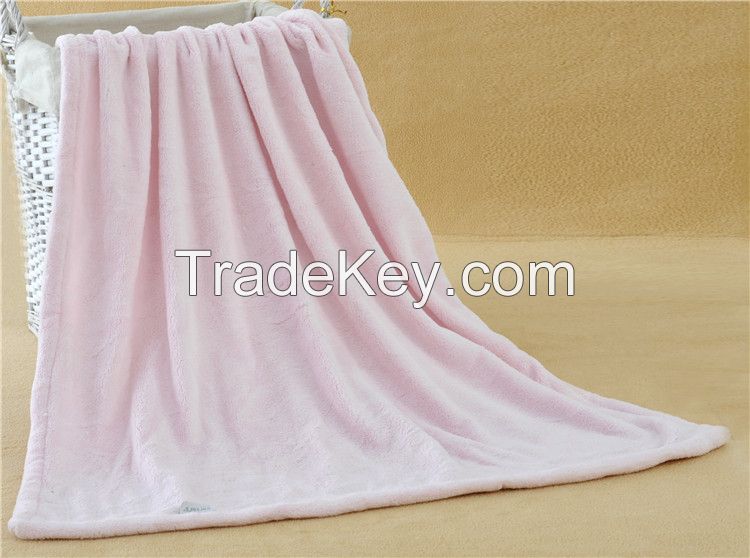 Sherpa soft thick throw baby blanket