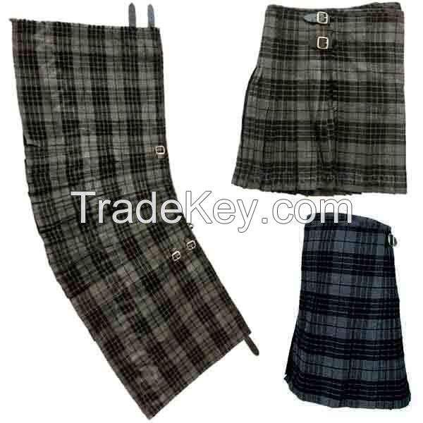 Acrylic Tartan Kilt, Heavy Wool Kilt