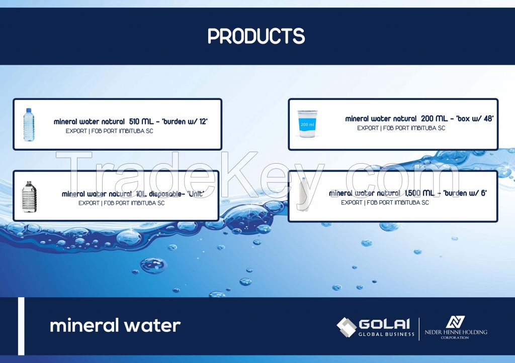 Mineral Water Hidrotermal Balanced Ph7,0 Brazil