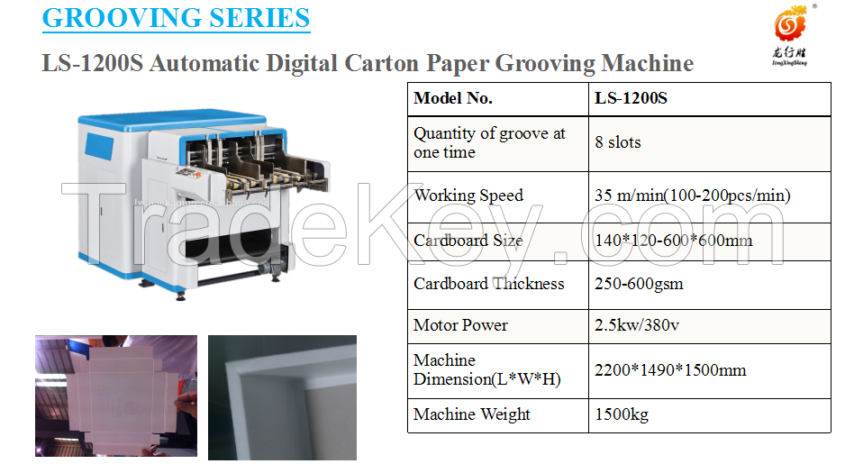 Automatic High Speed Digital Cover Paper Grooving Machine