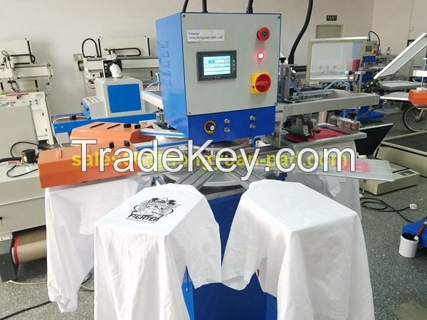 2color screen printing machine for t shirt label