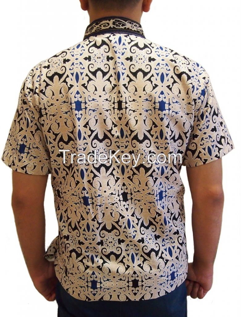 Men Batik Short Sleeve Shirt By Grand Clover International Pte Ltd,