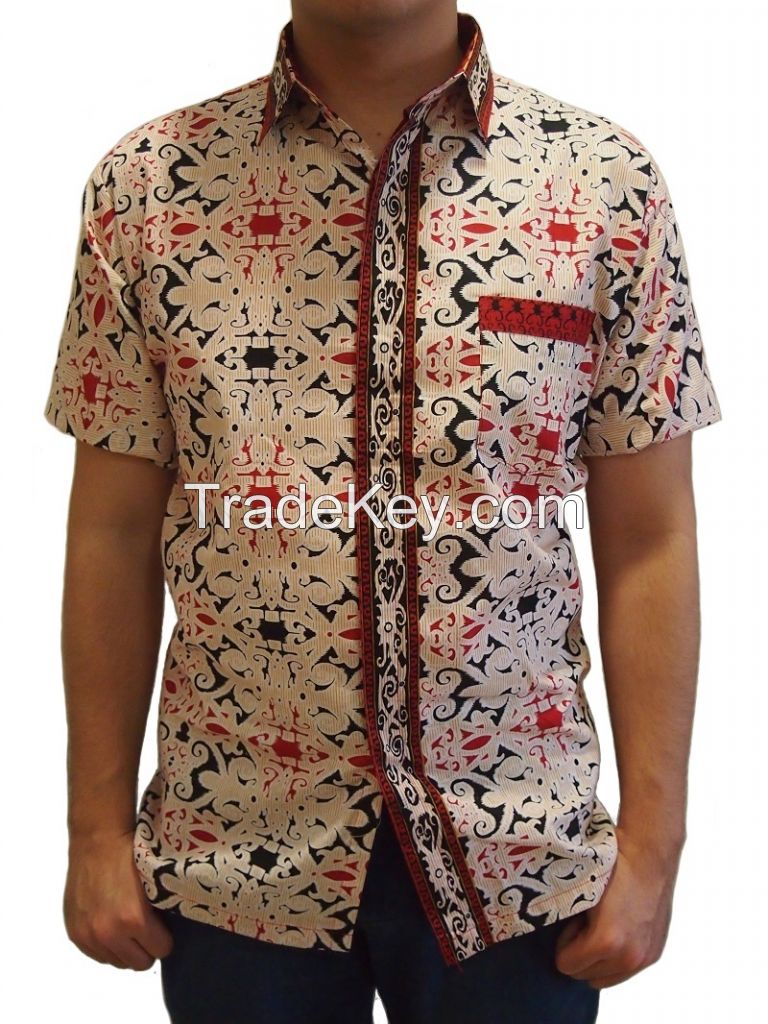 Men Batik Short Sleeve Shirt