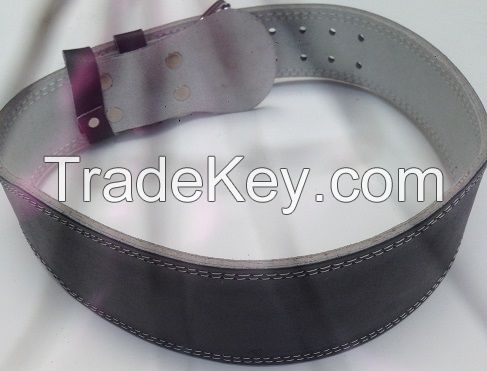 leather gym belt