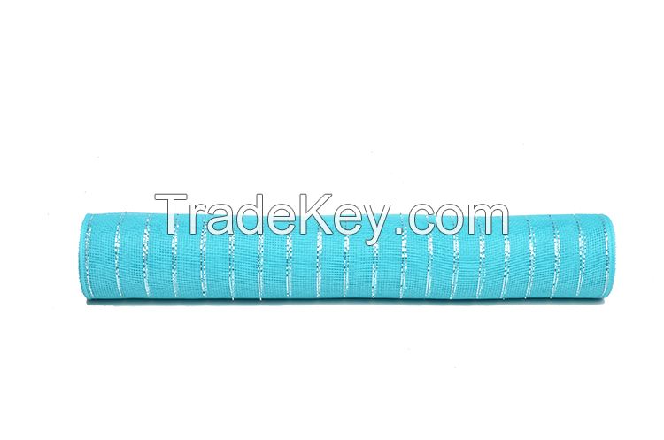 21inch*10yard turquoise plastic strip christmas deco mesh for 20S22