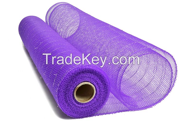 21inch*10yard purple silver strip china factory gift packing paper for 20S09
