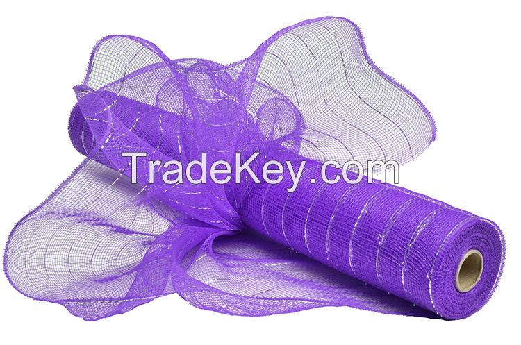 21inch*10yard purple silver strip china factory gift packing paper for 20S09