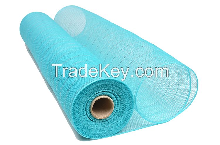 21inch*10yard turquoise plastic strip christmas deco mesh for 20S22