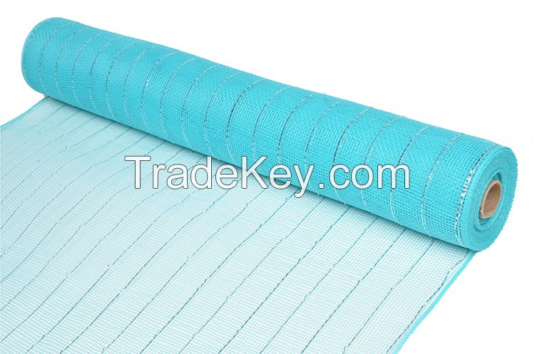 21inch*10yard turquoise plastic strip christmas deco mesh for 20S22
