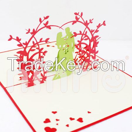 Sweet wedding 3d pop-up card