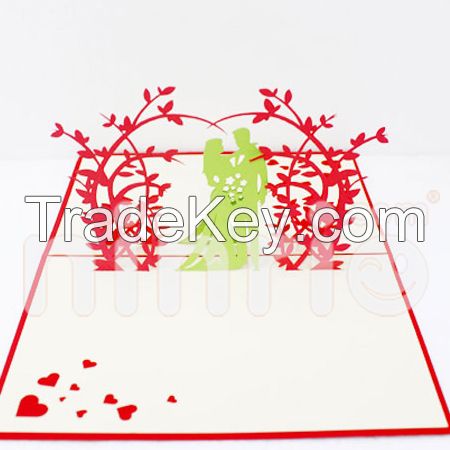 Sweet wedding 3d pop-up card