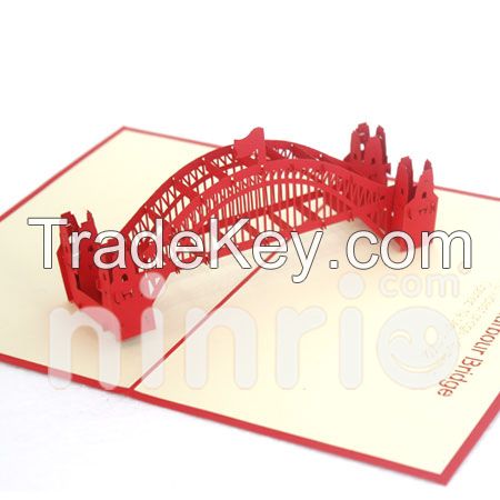 Harbour bridge 3d pop-up card