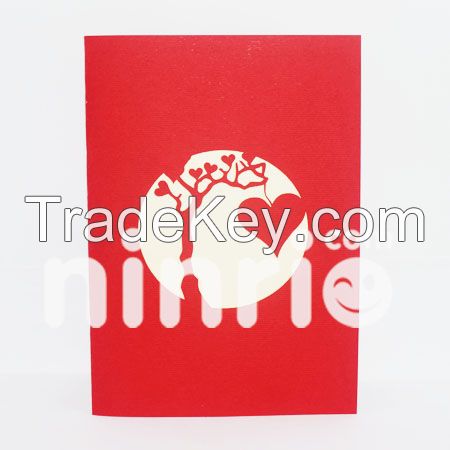 Love tree 3d pop-up card