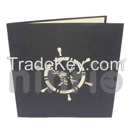 Pirate ship 3d pop-up card