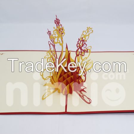 Madonna lily 3d pop-up card