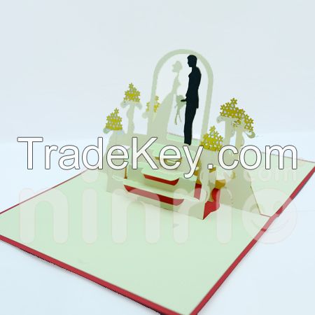 Wedding satge 3d pop-up card