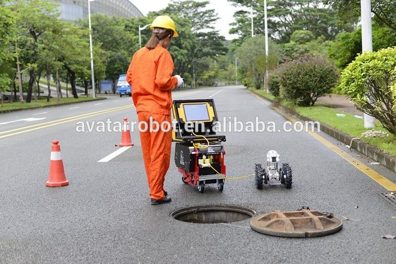 Factory price 200-1200mm diameter pipe inspection camera robot