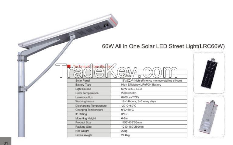 Integrated Solar street light