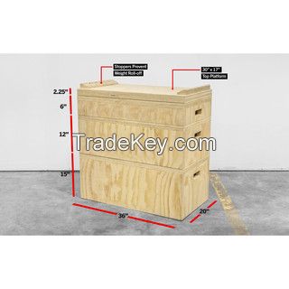 Crossfit Wooden jerk blocks for crossfit lifting and weight lifting