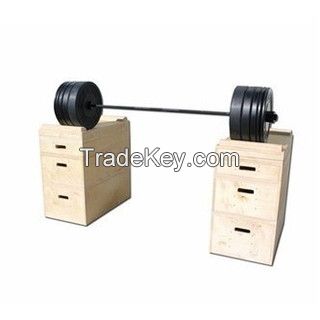 Crossfit Wooden jerk blocks for crossfit lifting and weight lifting