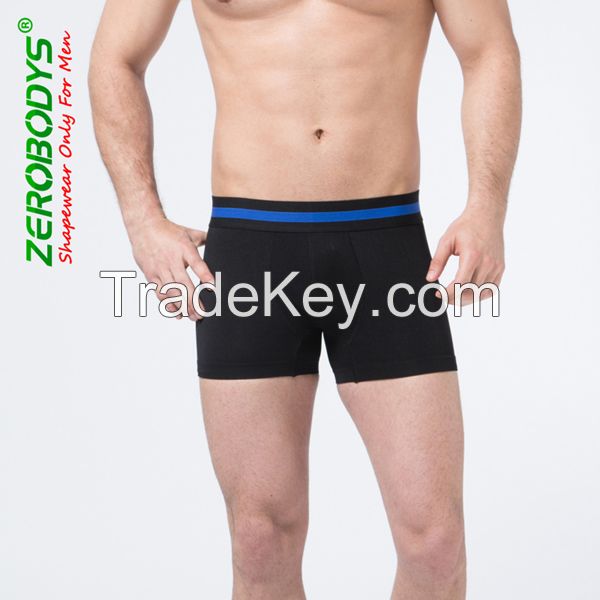 Comfortable Breathable Mens Body Shaper Boxer Brief Slim Fitness under