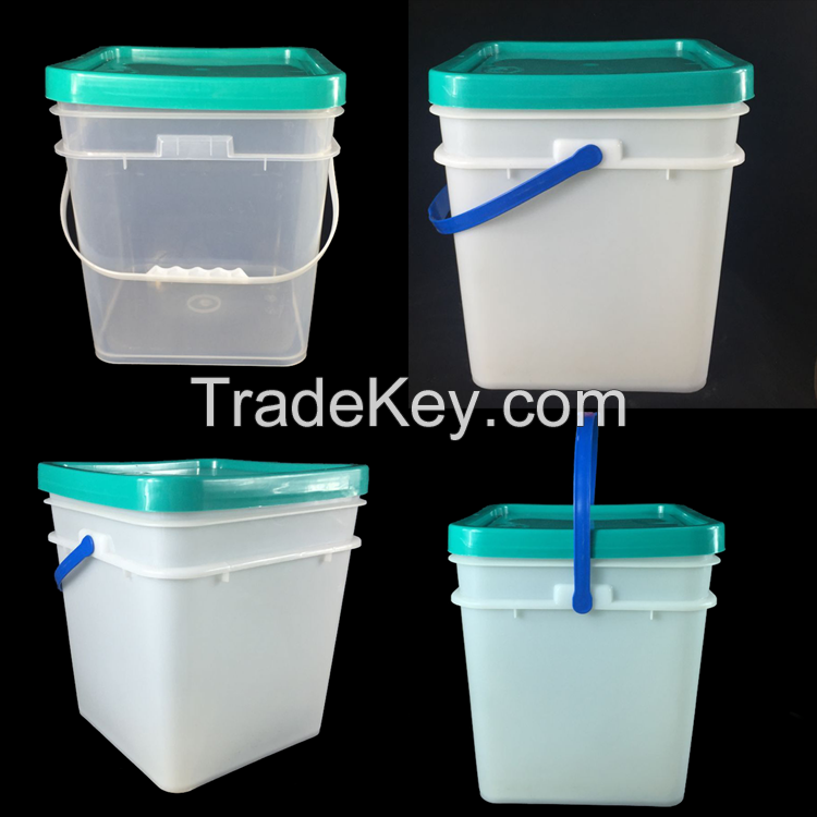 Wholesale Food Grade Square 15l, 20l, 25l  Plastic Bucket