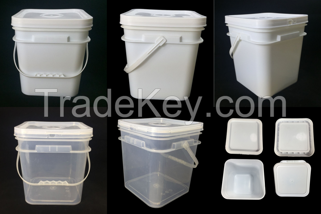 Wholesale Food Grade Square   8l,10l  Plastic Bucket