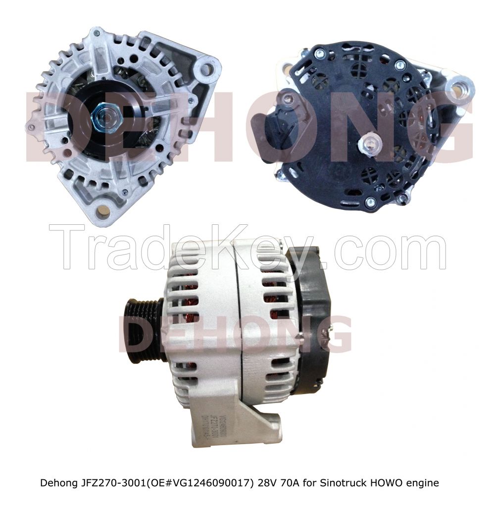 24V 70A alternator VG1246090017 for sinotruck howo