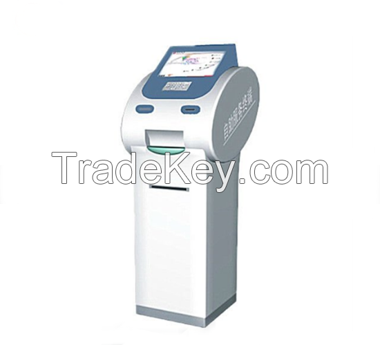 15 inch LED/LCD hospital patient report printing kiosk with payment function