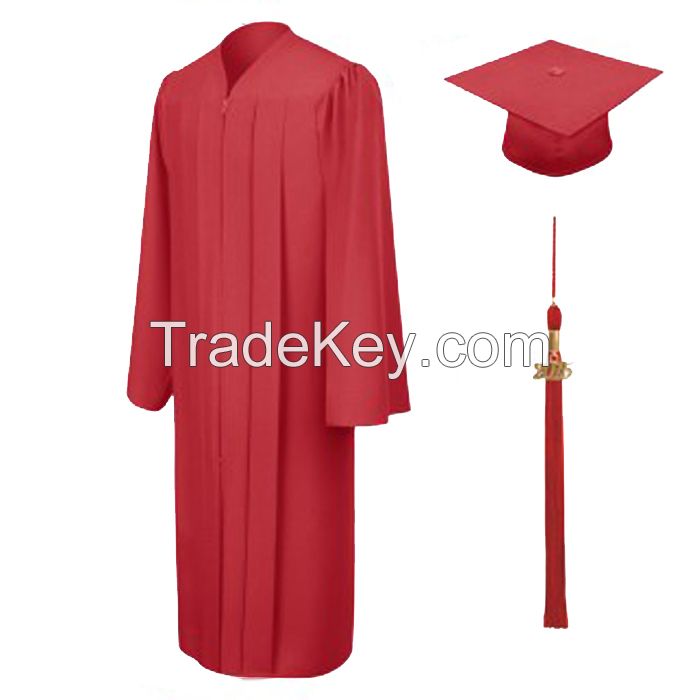 Graduation Cap and Gown With 12 Colors