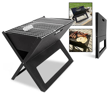 foldable charcoal BBQ grill