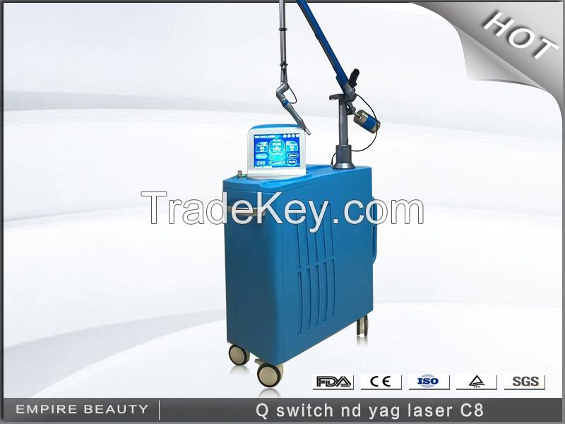 Q Switched Nd Yag Laser C8 Tattoo Removal Pigment Removal Guangzhou Empire Beauty