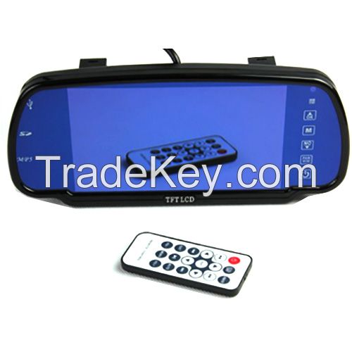 7 Inch TFT LCD Color Car Rear View Monitor With Buletooth With Buletooth, MP5, USB