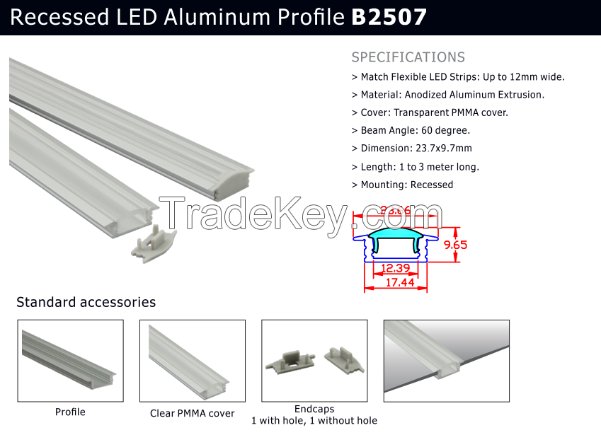 Led Aluminum Profiles,Profiles for Led Strip Light, Aluminum Profile for Kitchen Cabinet